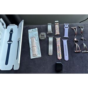 Apple Watch 6 40mm blue with blue band and other bands